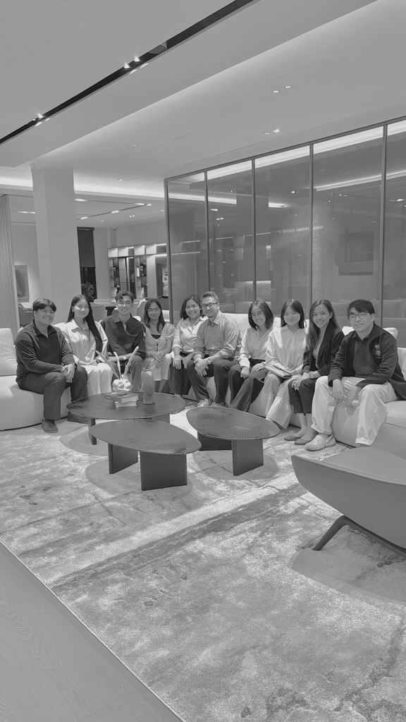 Team discussing at a desk